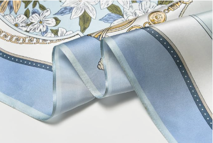 100% Silk Scarf, 88.9 cm Square Lightweight Headscarf